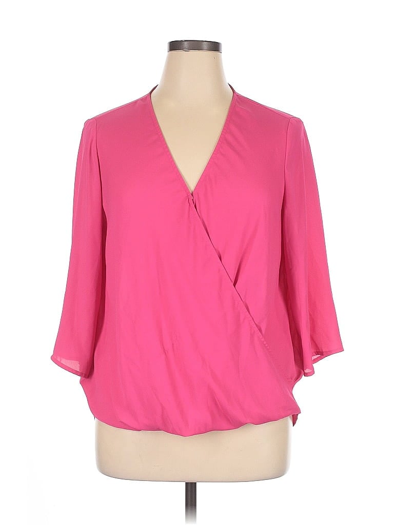 Pre-owned Gibson 3/4 Sleeve Blouse In Pink