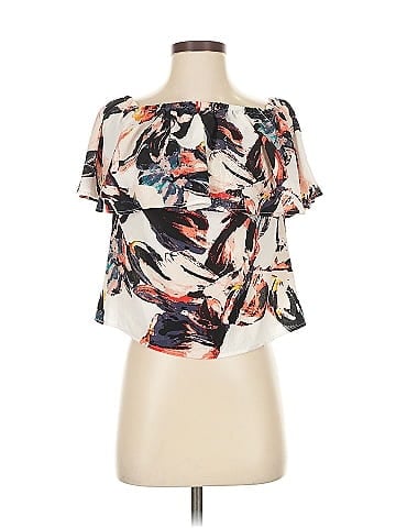 Bar III Short Sleeve Blouse (view 1)