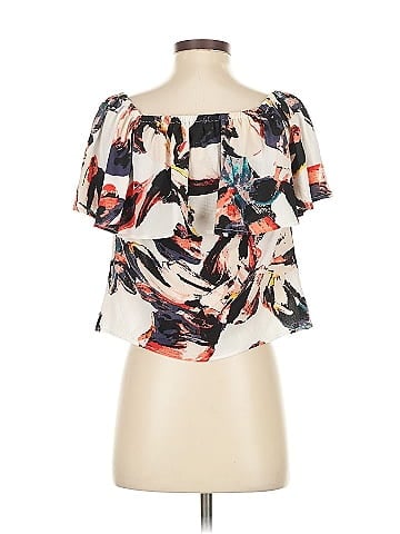 Bar III Short Sleeve Blouse (view 2)