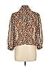 Seren 100% Polyester Animal Print Brown 3/4 Sleeve Blouse Size L - photo 4
