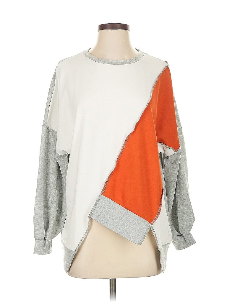 Pre-owned Assorted Brands Sweatshirt In Orange