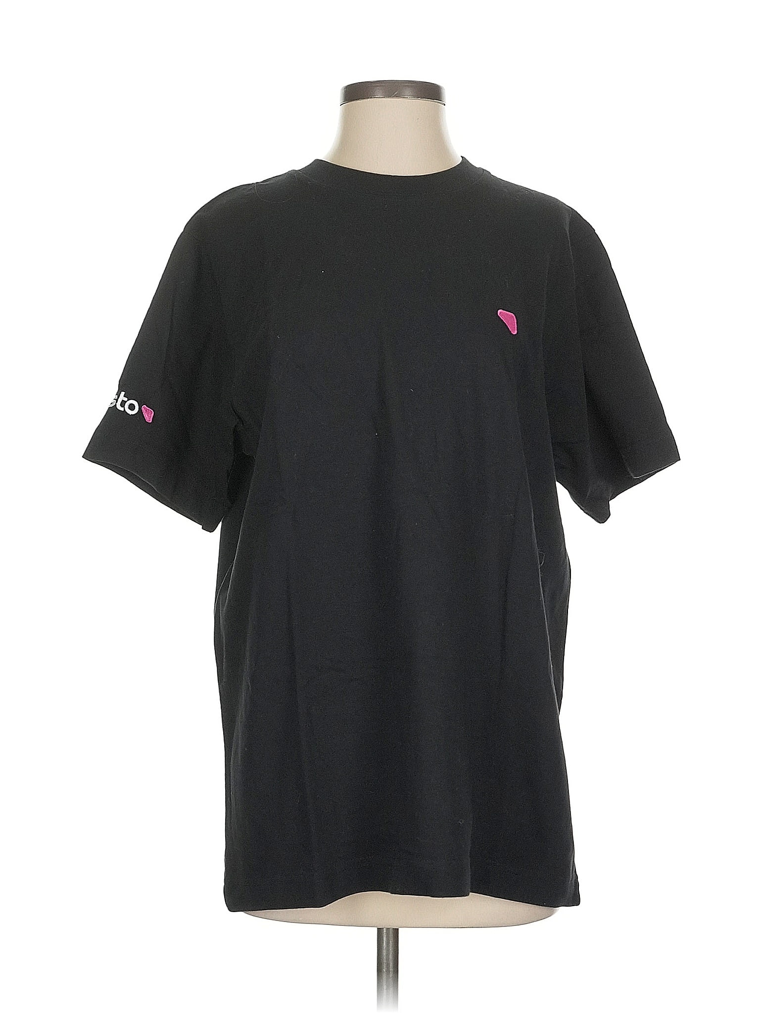 Assorted Brands 100% Cotton Black Short Sleeve T-Shirt Size S