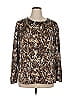 Anne Klein 100% Polyester Brown Long Sleeve Blouse Size 1X - photo 1