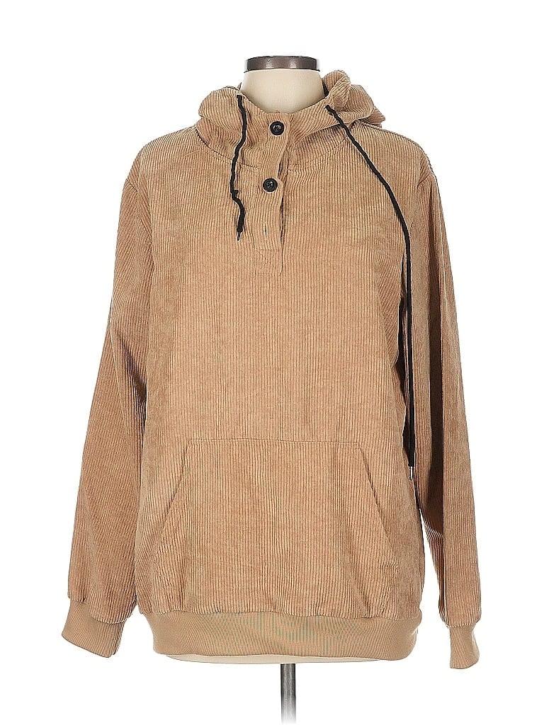 Pre-owned Unbranded Pullover Hoodie In Brown