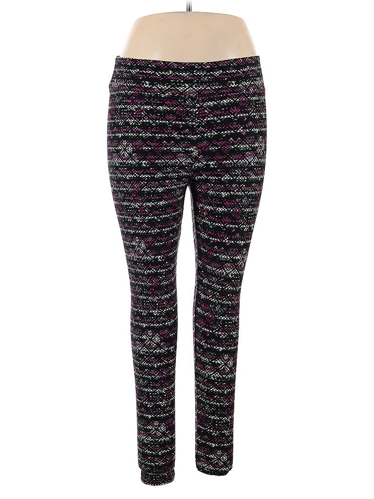 Pre-owned Lularoe Active Pants In Purple