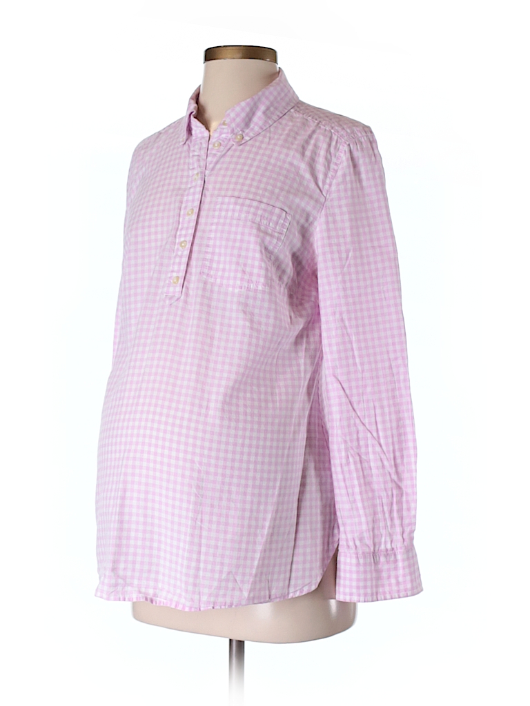 maternity button down