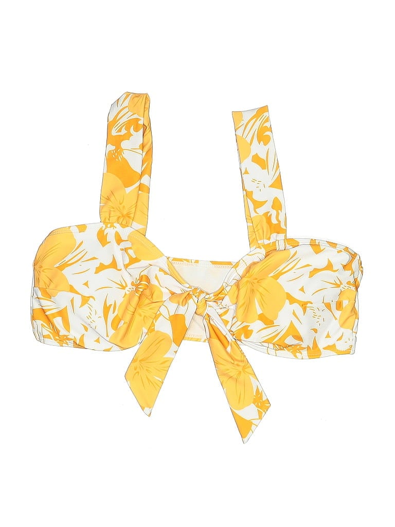 Pre-owned Unbranded Swimsuit Top Yellow Swimwear