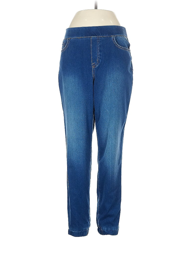 Click to view more detailed imagery on our partner's website Pre-owned Logo By Lori Goldstein Jeans In Blue