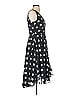 Ann Taylor 100% Polyester Polka Dots Black Casual Dress Size 0 - photo 4