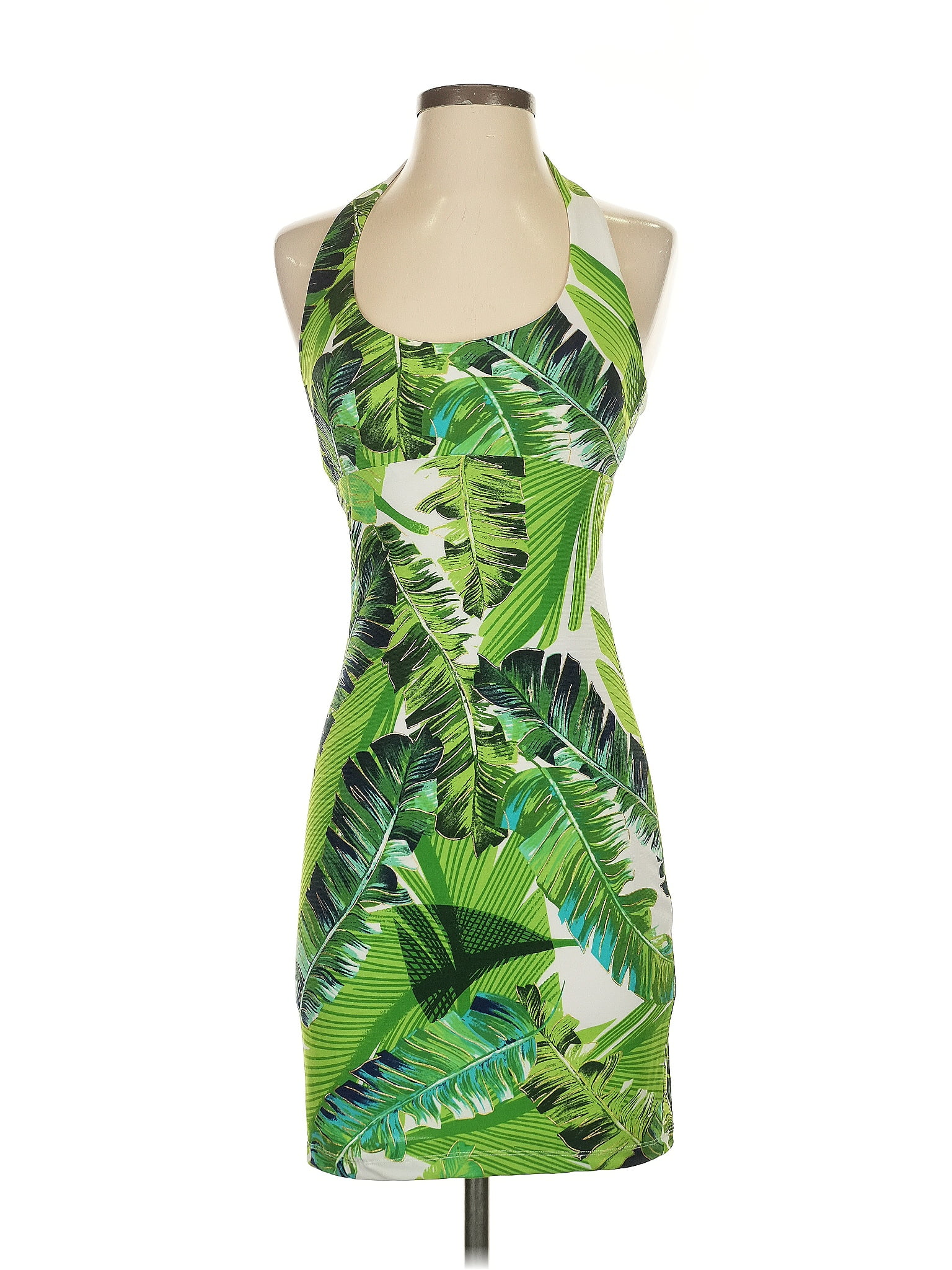 Cache Tropical Green Cocktail Dress Size XS