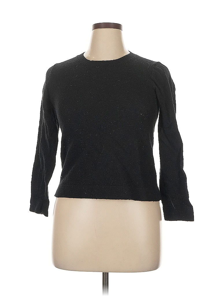 Pre-owned J.crew Factory Store Pullover Sweater In Black