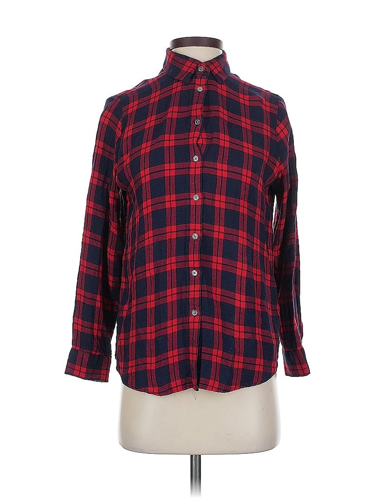 Pre-owned Banana Republic Long Sleeve Button Down Shirt In Blue