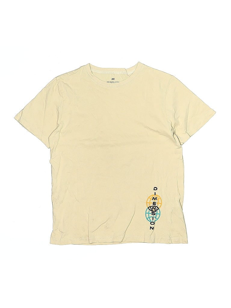 Pre-owned H&m Kids' Short Sleeve T-shirt In Yellow
