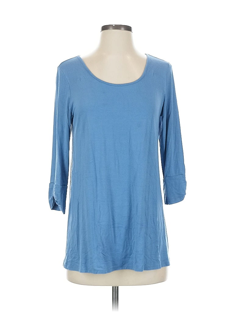 Click to view more detailed imagery on our partner's website Pre-owned Jjill 3/4 Sleeve T-shirt In Blue
