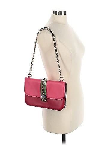 Valentino Garavani Leather Glam Lock Shoulder Bag (view 2)