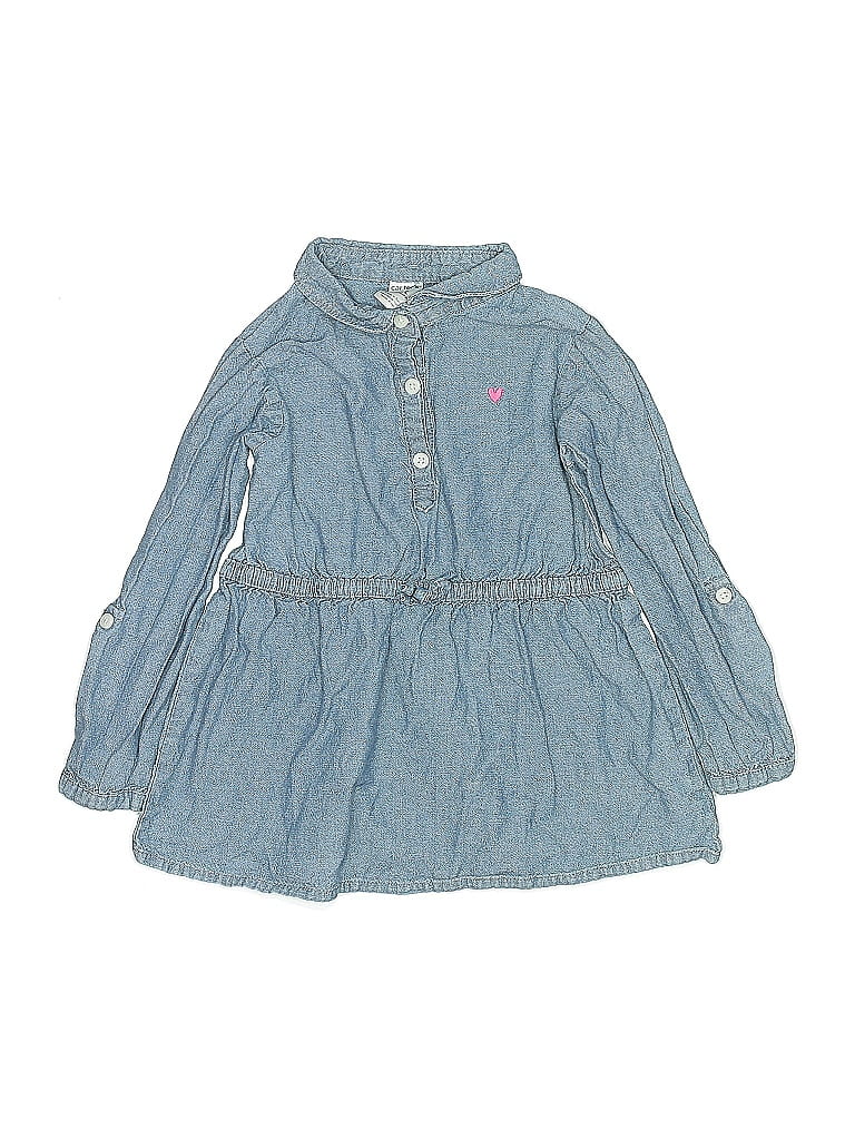 Pre-owned Carter's Kids' Dress In Blue
