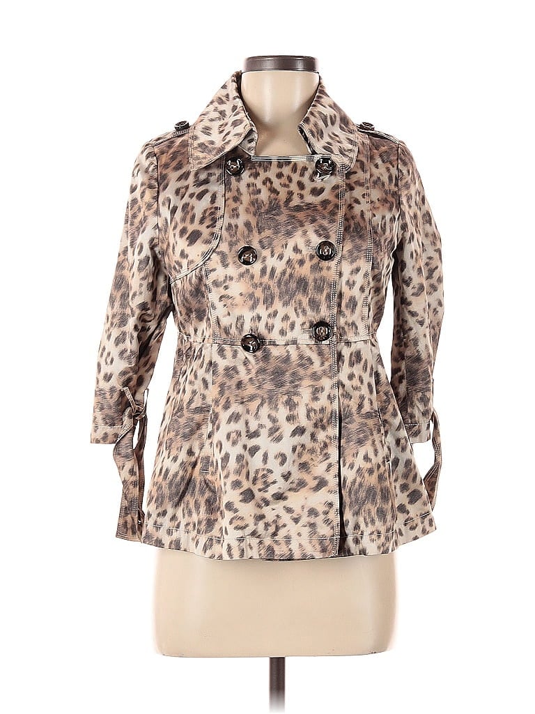 Pre-owned Assorted Brands Coat In Brown