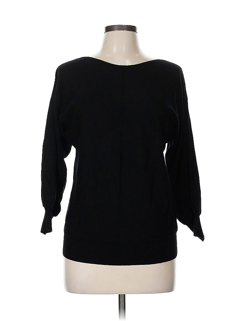 Pre-owned Max Studio Pullover Sweater In Black