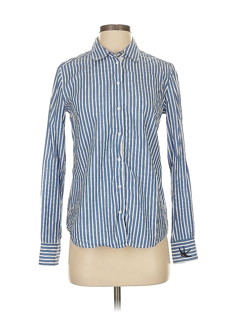 Pre-owned Mkt Studio Long Sleeve Button Down Shirt In Blue