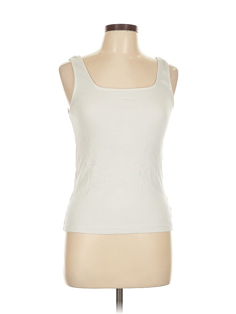 Pre-owned A New Day Tank Top Ivory Strapless Neckline Tops In White