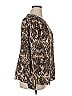 Anne Klein 100% Polyester Brown Long Sleeve Blouse Size 1X - photo 4
