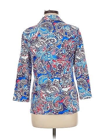 Pappagallo 3/4 Sleeve Button-Down Shirt (view 2)