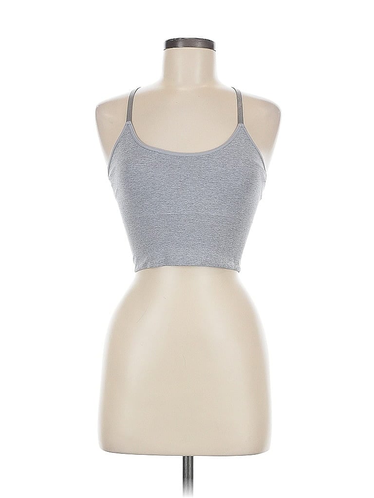 Pre-owned Skinnygirl Tank Top Silver Halter Neckline Tops