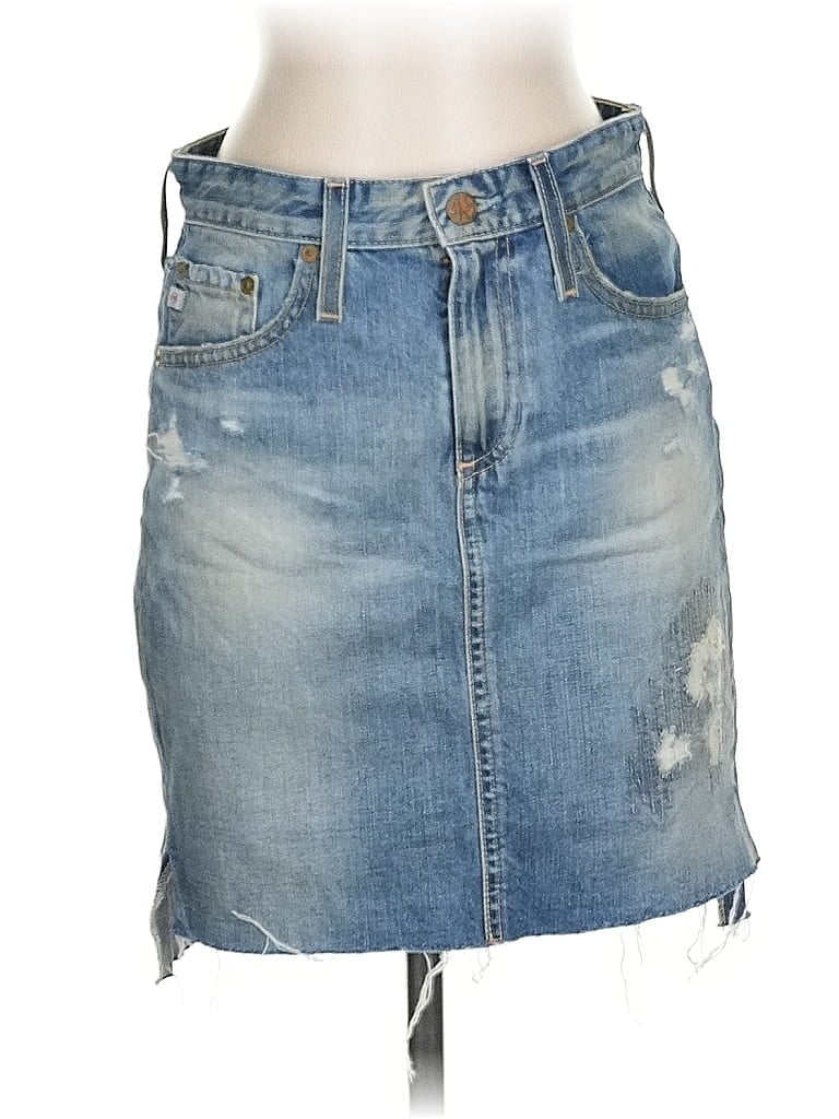 Pre-owned Adriano Goldschmied Denim Skirt In Blue