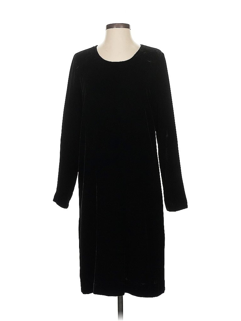 Pre-owned Jjill Casual Dress In Black