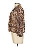 Seren 100% Polyester Animal Print Brown 3/4 Sleeve Blouse Size L - photo 6
