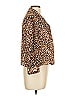 Seren 100% Polyester Animal Print Brown 3/4 Sleeve Blouse Size L - photo 5