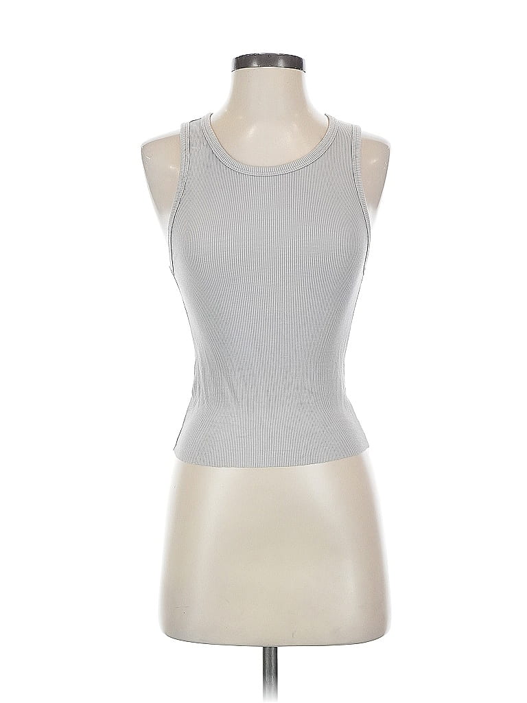 Pre-owned Divided By H&m Tank Top Silver Halter Neckline Tops