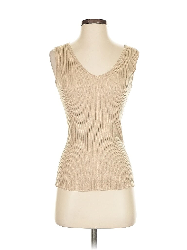 Pre-owned Max Studio Sleeveless T-shirt In Brown