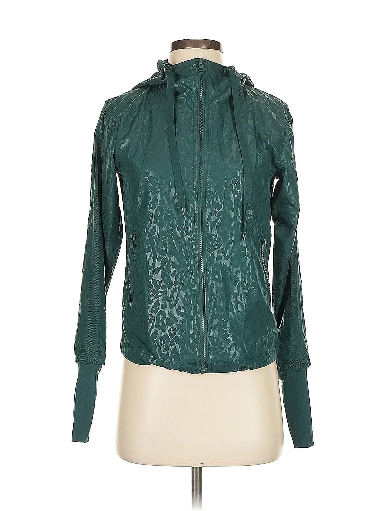 ZYIA ACTIVE Pre-owned Windbreaker Jacket In Green