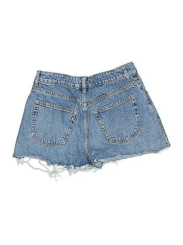 Topshop 100% Cotton Blue Denim Shorts Size 8