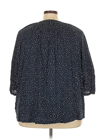 LC Lauren Conrad 3/4 Sleeve Button-Down Shirt (view 2)