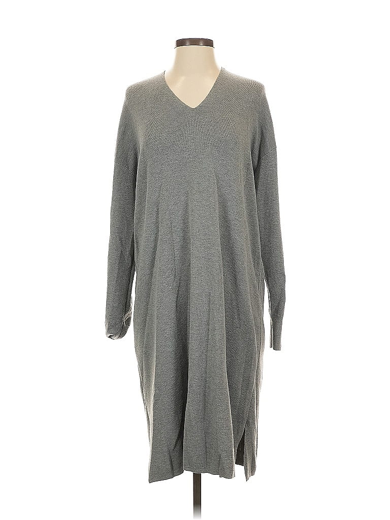 Pre-owned H&m Casual Dress In Gray
