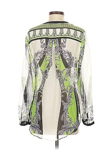 Hale Bob Long Sleeve Silk Top (view 2)