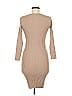 Le Lis Solid Tan Casual Dress Size M - photo 2