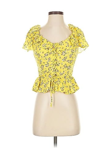 Planet Gold Short Sleeve Blouse (view 1)