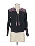 Marine Layer 100% Viscose Black Long Sleeve Blouse Size S - photo 1