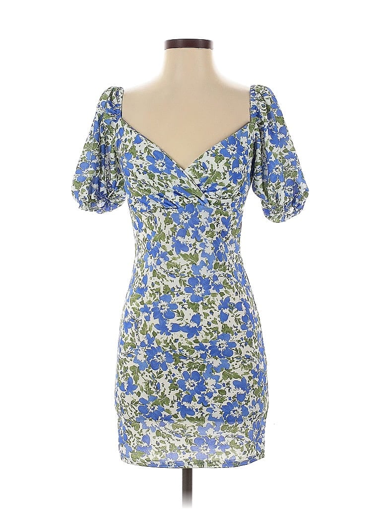 Pre-owned Missguided Cocktail Dress In Blue