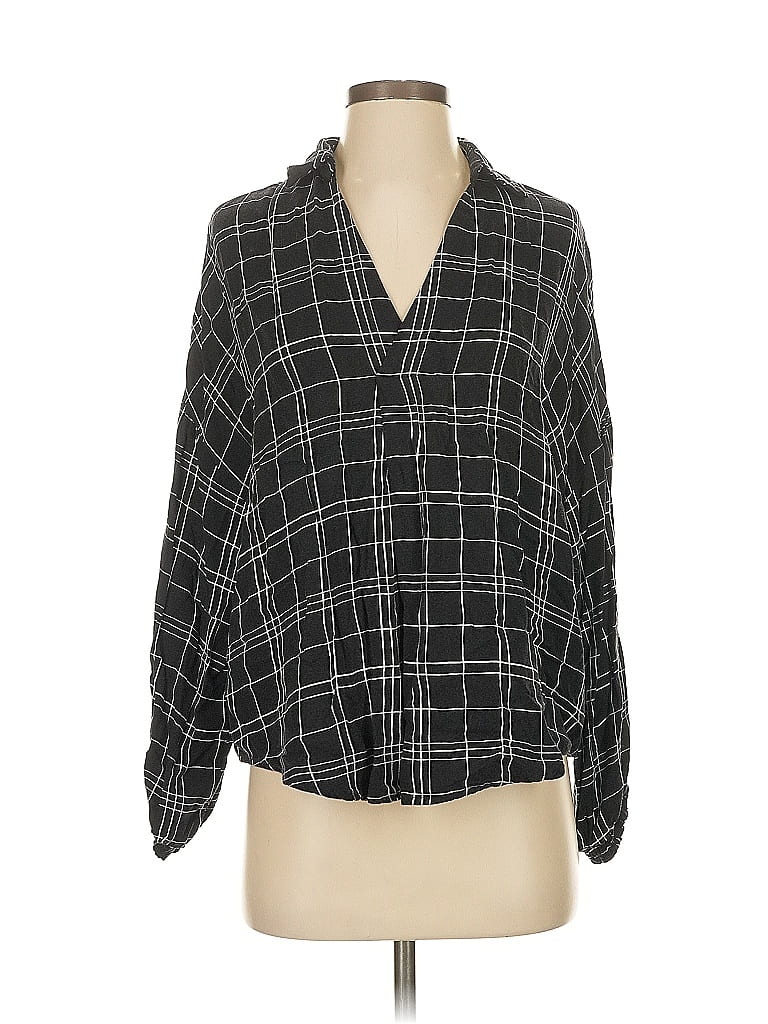 Pre-owned Blue Lemon 3/4 Sleeve Blouse In Black