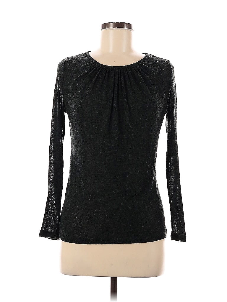 Pre-owned Zara W&b Collection Long Sleeve T-shirt In Black