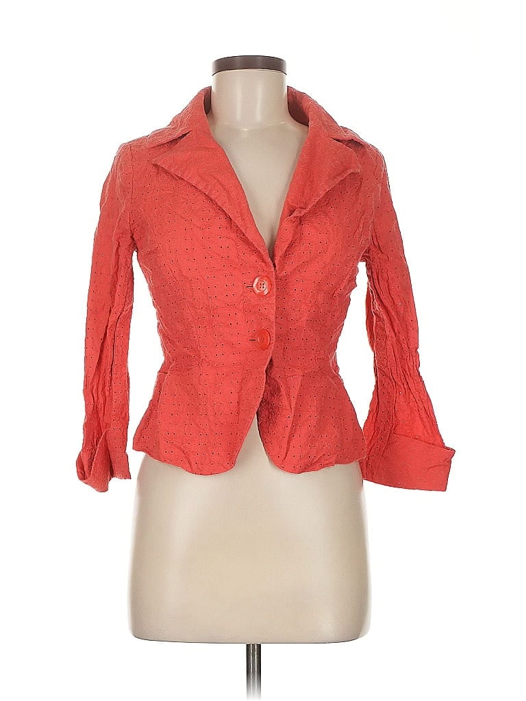 Pre-owned Bandolino Blazer Jacket In Orange