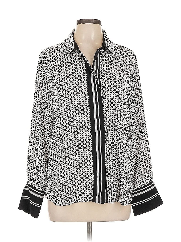 Click to view more detailed imagery on our partner's website Pre-owned Vince Camuto Long Sleeve Blouse In White