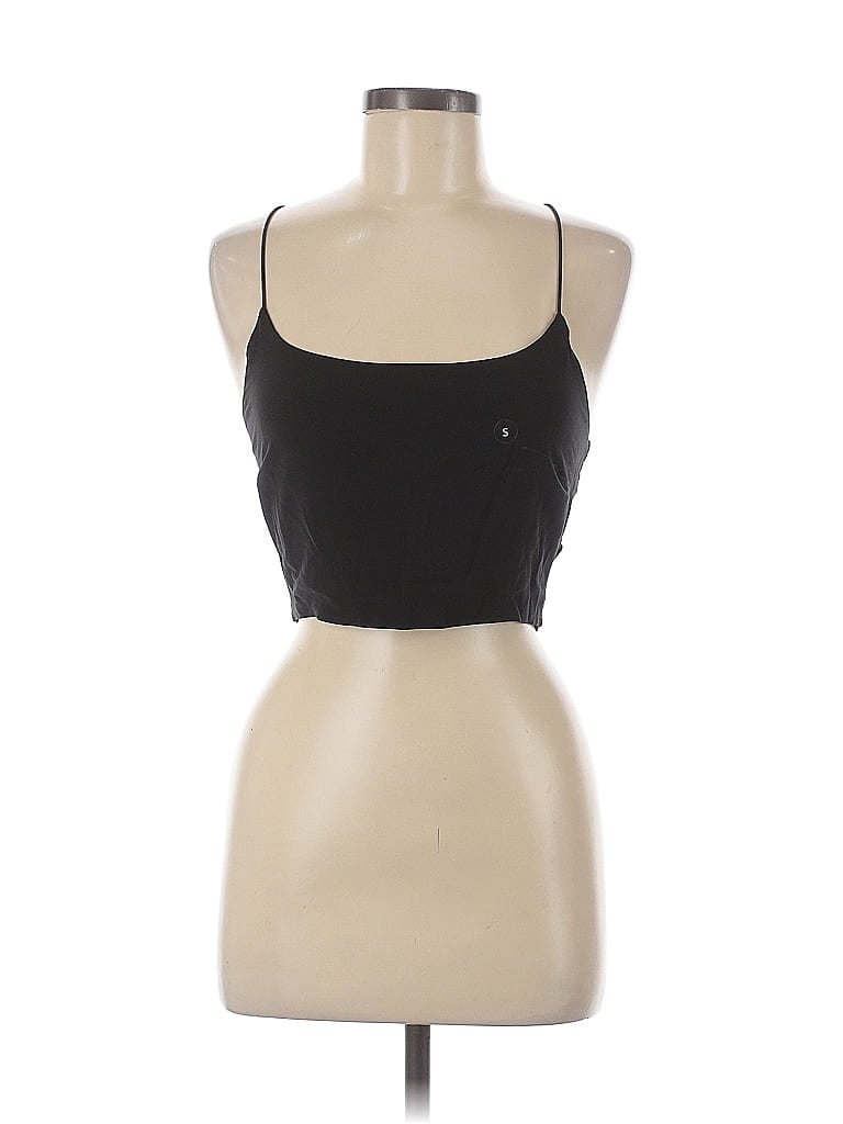 Pre-owned Kendall & Kylie Tank Top Black Halter Neckline Tops