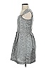 Eric + Lani Metallic Gray Cocktail Dress Size S - photo 5