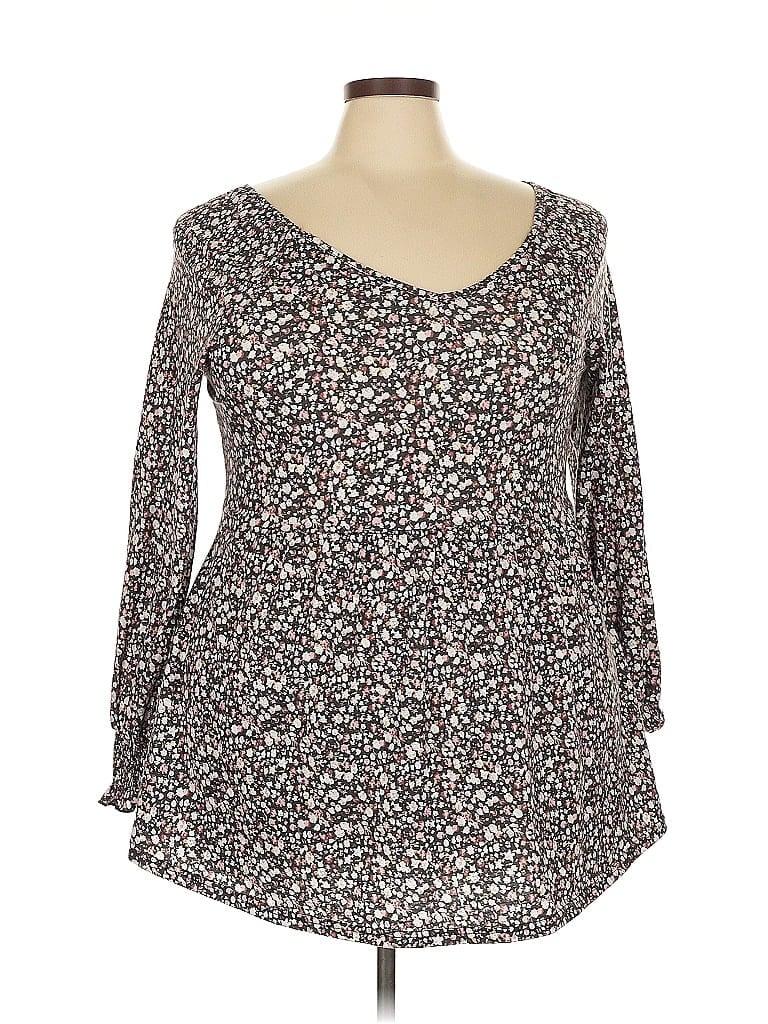 Pre-owned Unbranded Long Sleeve Blouse In Brown