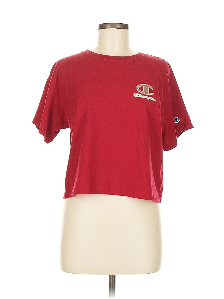 Pre-owned Champion Short Sleeve T-shirt In Red